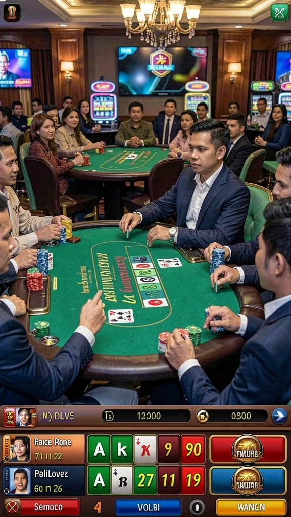 Gambar komunitas pemain yang berinteraksi dan berbagi tips.