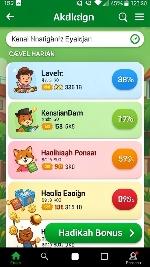 Tampilan antarmuka yang menarik dan intuitif.