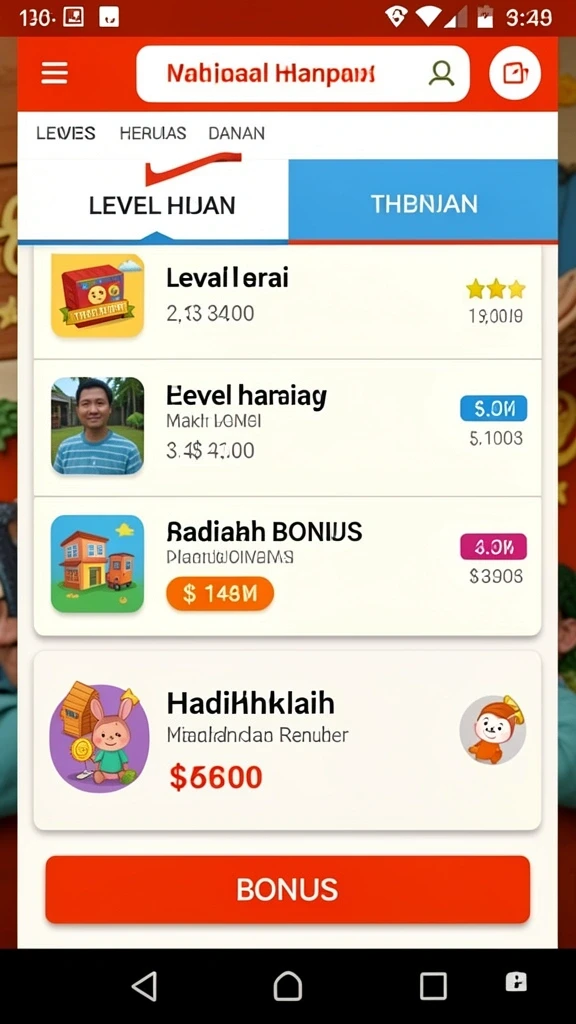 Fitur bonus yang menguntungkan dan menarik.