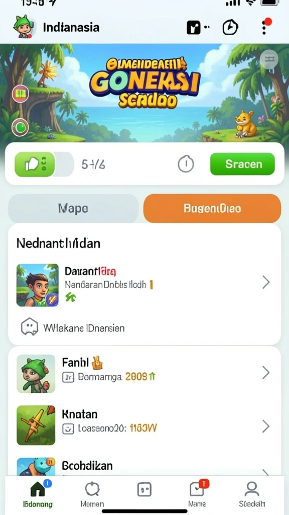 Tangkapan layar memperlihatkan karakter utama DORA77 dalam aksi.