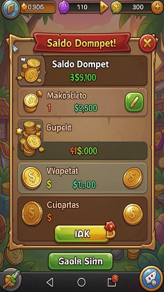 Tampilan menu utama yang menarik.