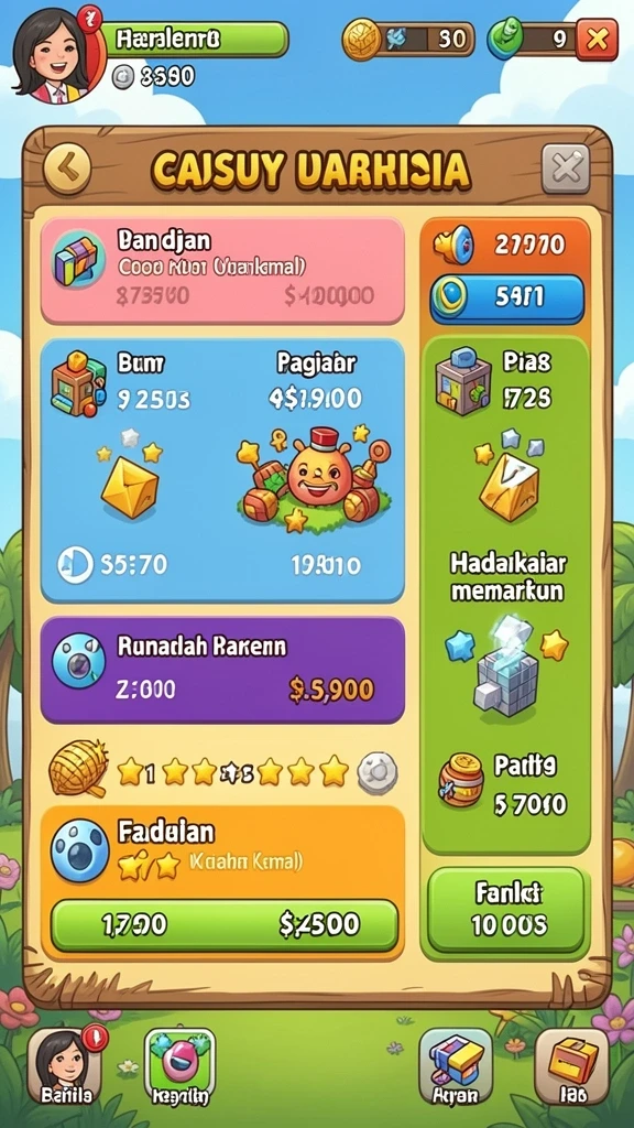 Karakter unik dengan kemampuan berbeda.
