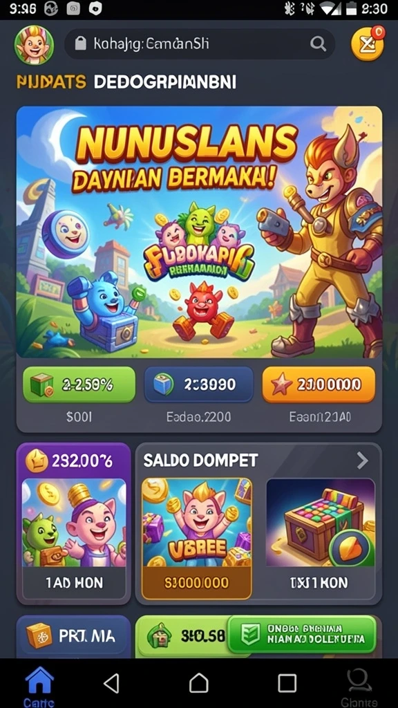 Visualisasi level yang menantang dan beragam.