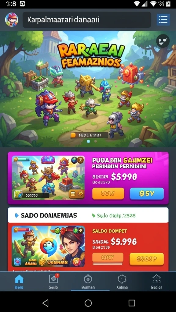 Tampilan awal yang menarik dan penuh warna dari JIN69.