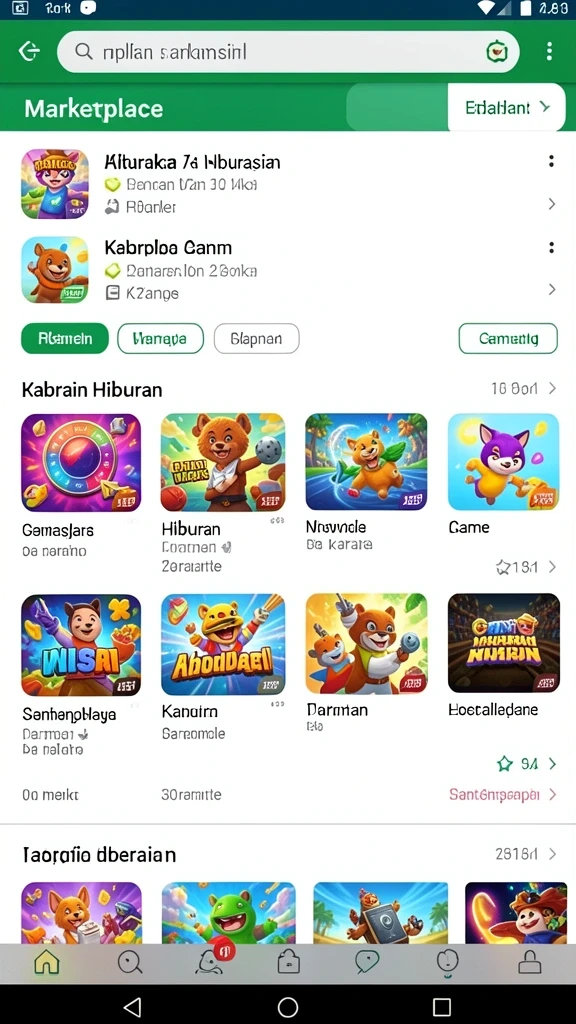 Tingkat kesulitan yang beragam di setiap level.
