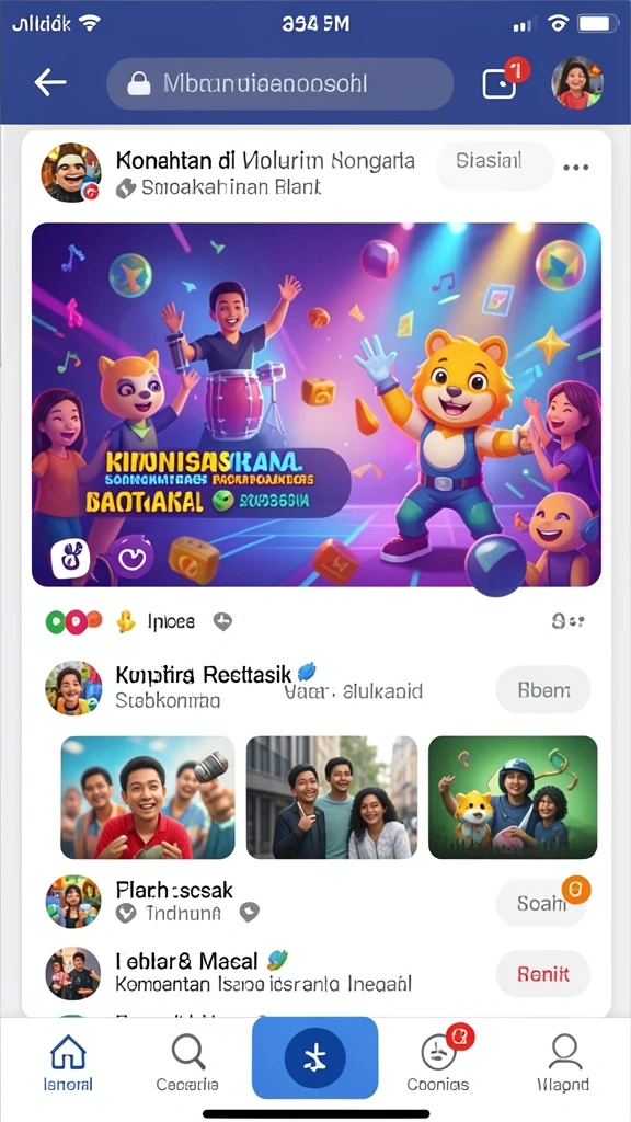 Fitur komunitas yang memungkinkan interaksi antar pemain.
