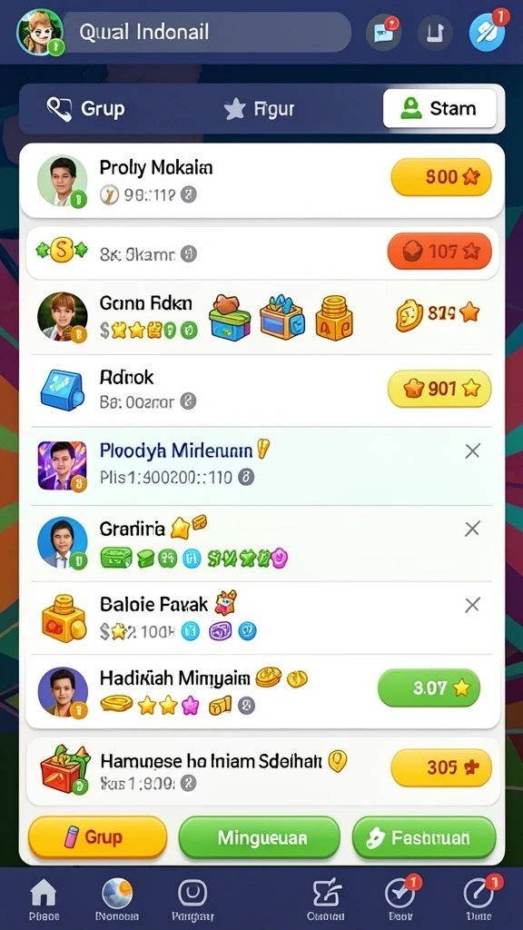 Deskripsi fitur permainan yang menampilkan berbagai karakter dan tantangan.
