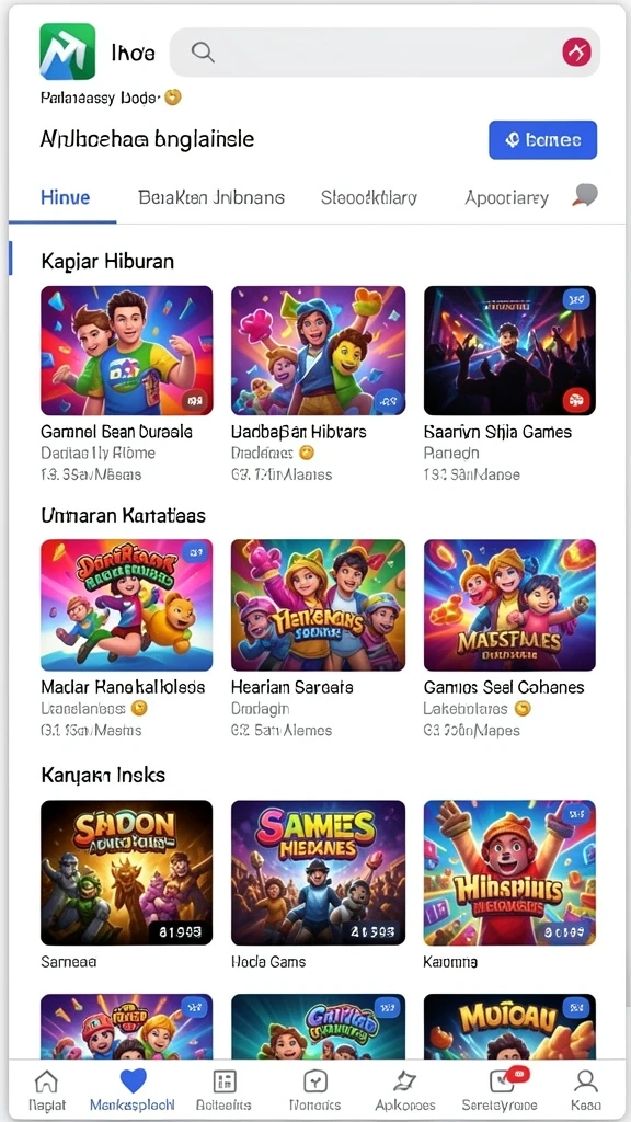 Tangkapan layar dari mode multiplayer yang menunjukkan pemain berkompetisi.