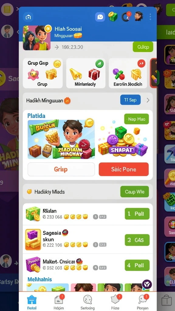 Bonus menarik untuk pengguna baru setiap hari.