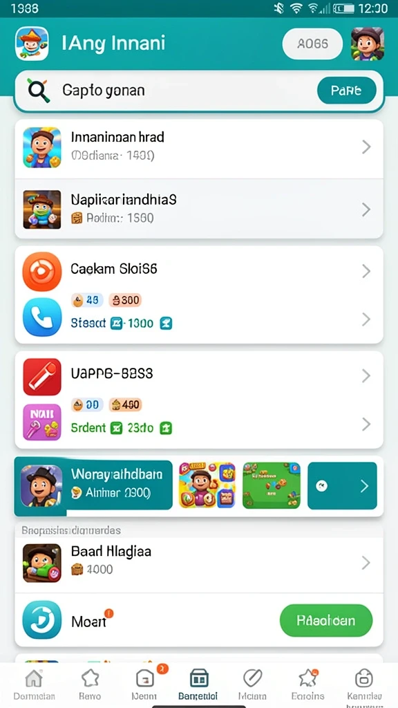 Tantangan kreatif dan inovatif dalam permainan.