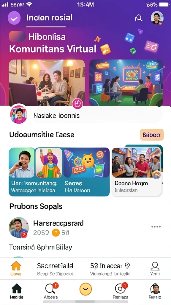 Fitur sosial yang memungkinkan interaksi dengan pemain lain.