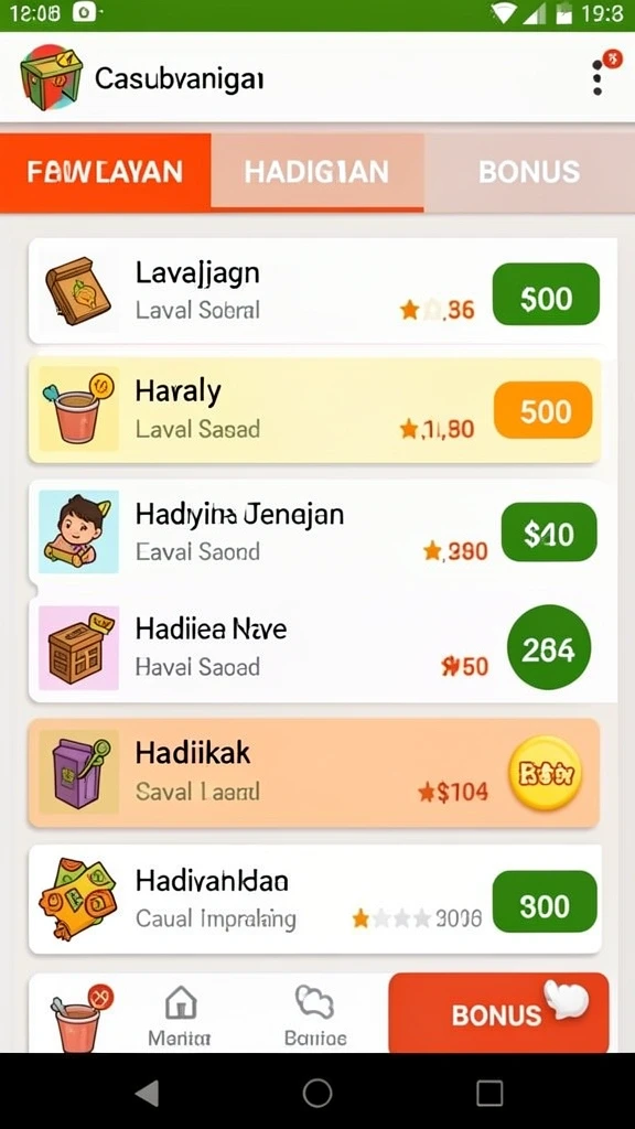 Tampilan antarmuka yang menarik dan intuitif.