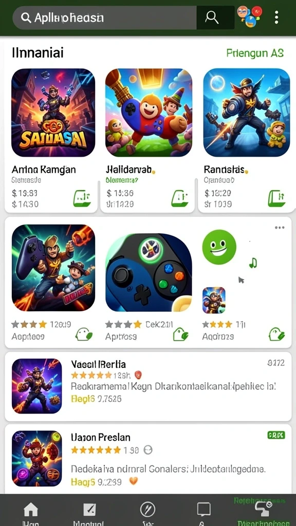 Level permainan yang menantang dan variatif.