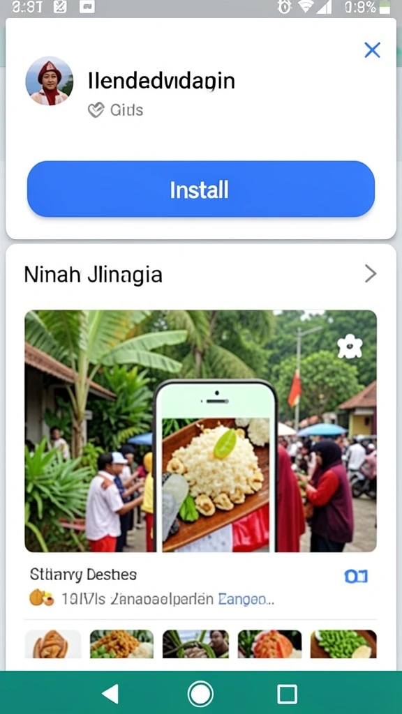 Screenshot menunjukkan tampilan grafis yang menawan.