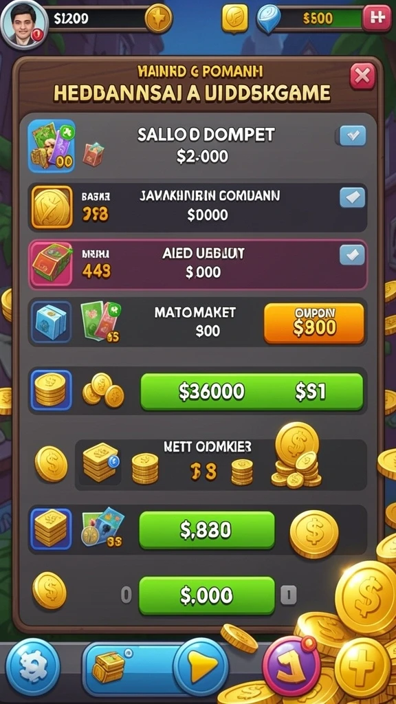 Screenshot menampilkan tampilan antarmuka utama UANG4D yang menarik.