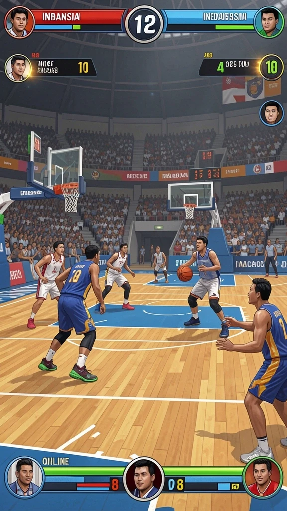 Berbagai karakter dengan latar belakang yang unik.
